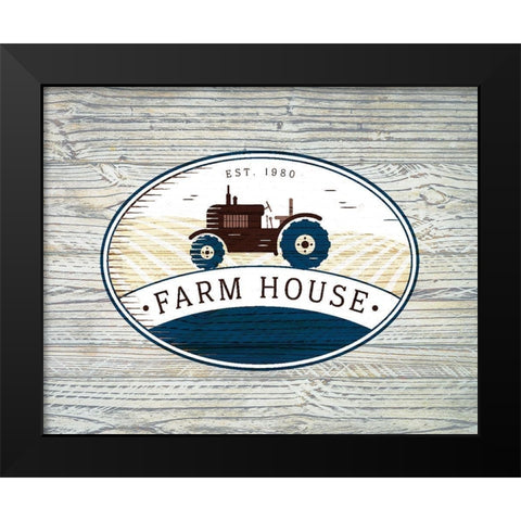 Farm House Black Modern Wood Framed Art Print by Kimberly, Allen