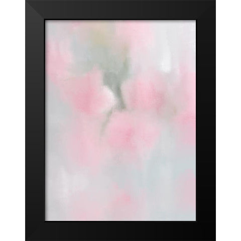 First Blush Black Modern Wood Framed Art Print by Kimberly, Allen