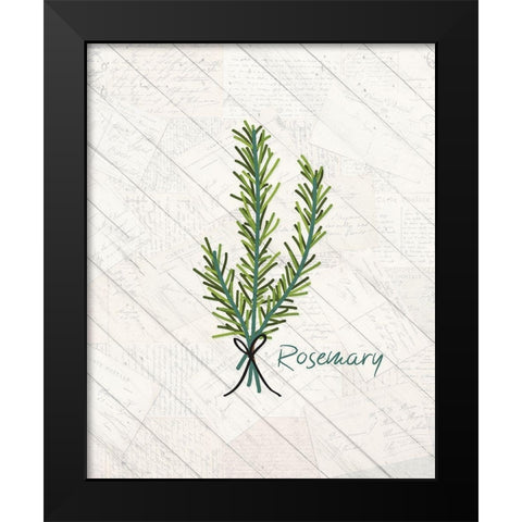 Fresh Herbs 1 Black Modern Wood Framed Art Print by Kimberly, Allen