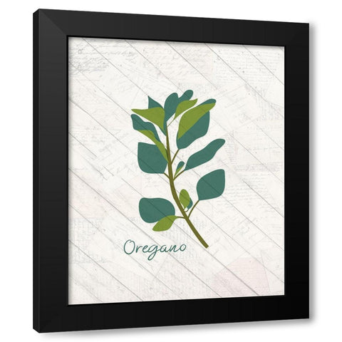 Fresh Herbs 2 Black Modern Wood Framed Art Print with Double Matting by Kimberly, Allen