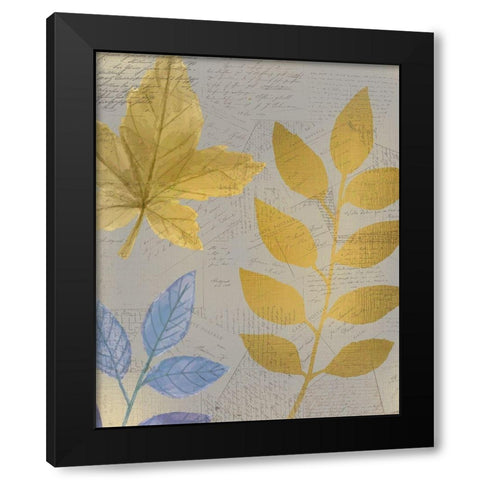 Autumn Gold 1 Black Modern Wood Framed Art Print by Kimberly, Allen