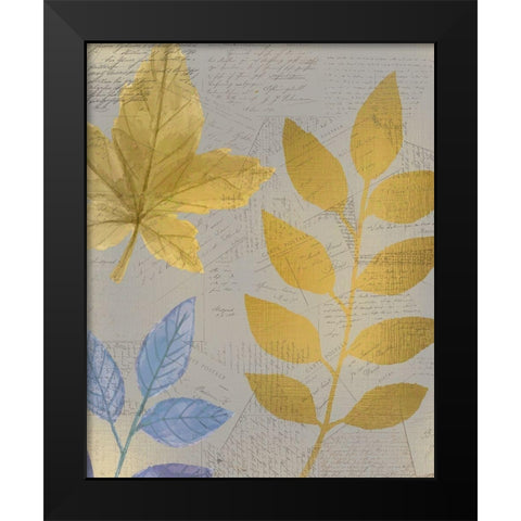 Autumn Gold 1 Black Modern Wood Framed Art Print by Kimberly, Allen