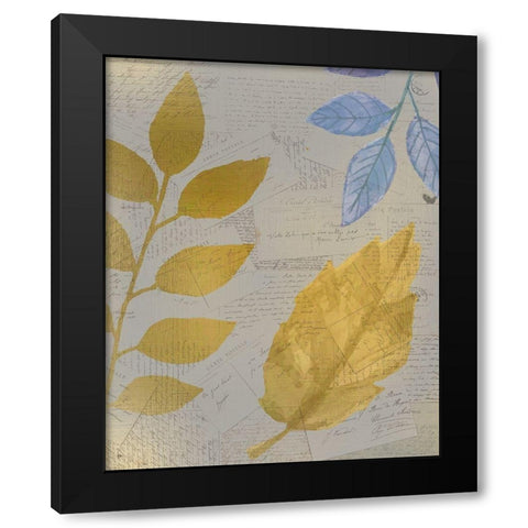 Autumn Gold 2  Black Modern Wood Framed Art Print with Double Matting by Kimberly, Allen