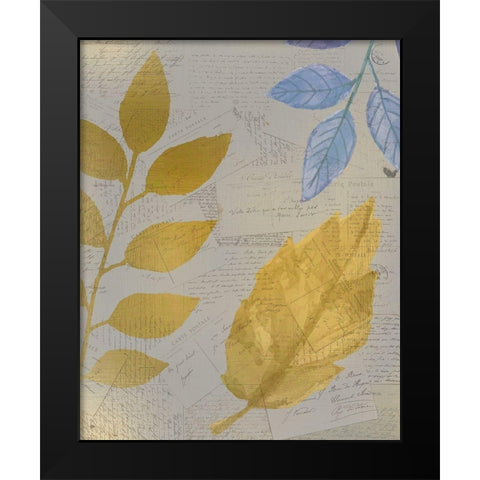 Autumn Gold 2  Black Modern Wood Framed Art Print by Kimberly, Allen