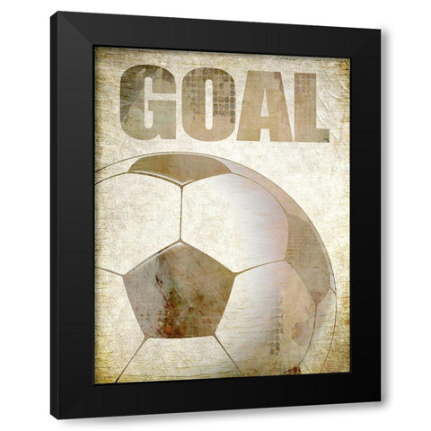 Goal Black Modern Wood Framed Art Print with Double Matting by Kimberly, Allen