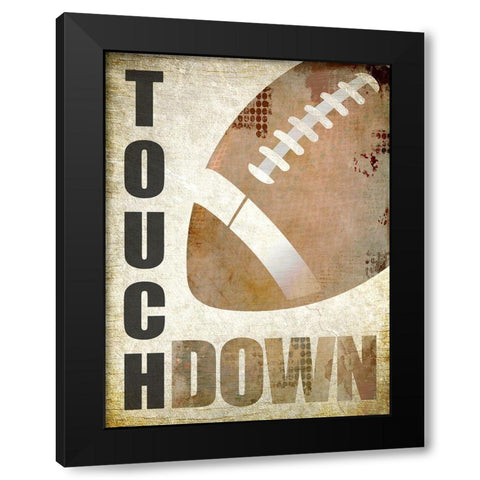 Touch Down Black Modern Wood Framed Art Print by Kimberly, Allen