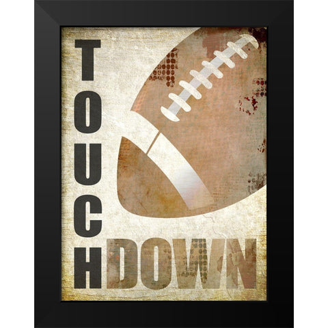 Touch Down Black Modern Wood Framed Art Print by Kimberly, Allen