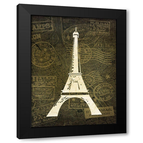 Wanderlust 5 Black Modern Wood Framed Art Print by Kimberly, Allen