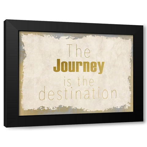 LIfes Journey 1 Black Modern Wood Framed Art Print by Kimberly, Allen