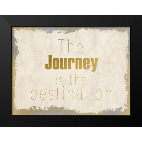LIfes Journey 1 Black Modern Wood Framed Art Print by Kimberly, Allen