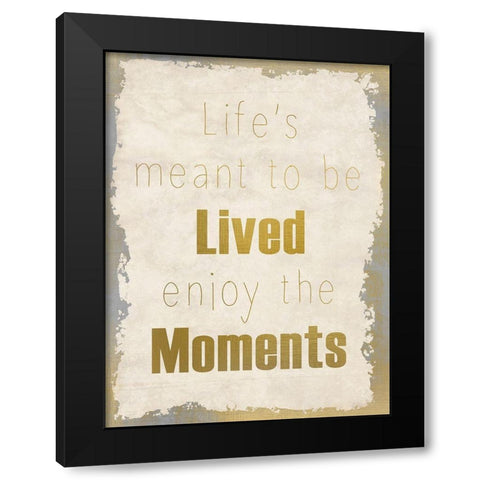LIfes Journey 3b Black Modern Wood Framed Art Print with Double Matting by Kimberly, Allen