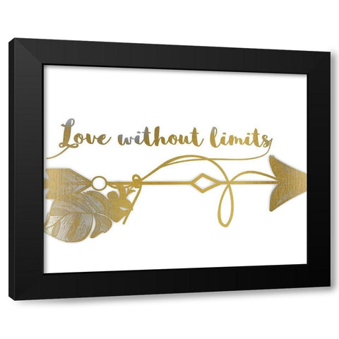 Love Without Limits Black Modern Wood Framed Art Print with Double Matting by Kimberly, Allen