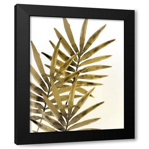 Ferns 1 Black Modern Wood Framed Art Print with Double Matting by Kimberly, Allen