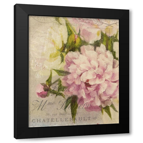 Summer Blooming Series A Black Modern Wood Framed Art Print with Double Matting by Kimberly, Allen