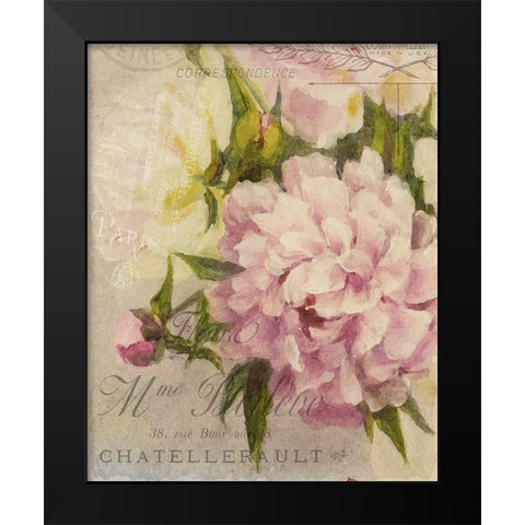 Summer Blooming Series A Black Modern Wood Framed Art Print by Kimberly, Allen