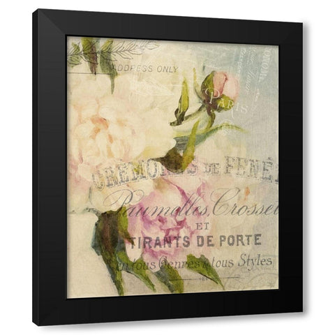 Summer Blooming Series B Black Modern Wood Framed Art Print by Kimberly, Allen