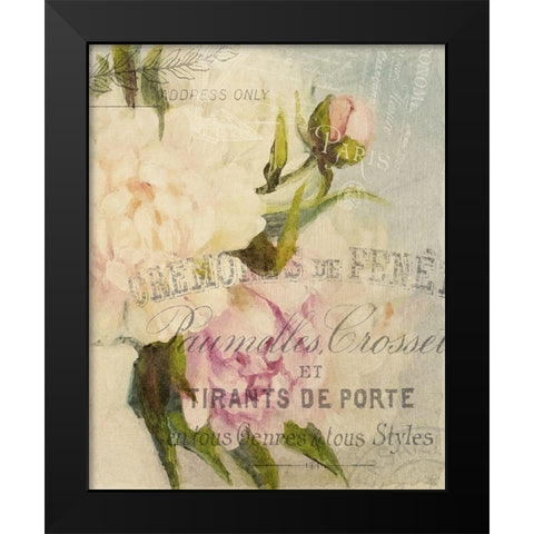 Summer Blooming Series B Black Modern Wood Framed Art Print by Kimberly, Allen