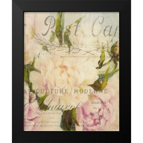 Summer Blooming Series C Black Modern Wood Framed Art Print by Kimberly, Allen