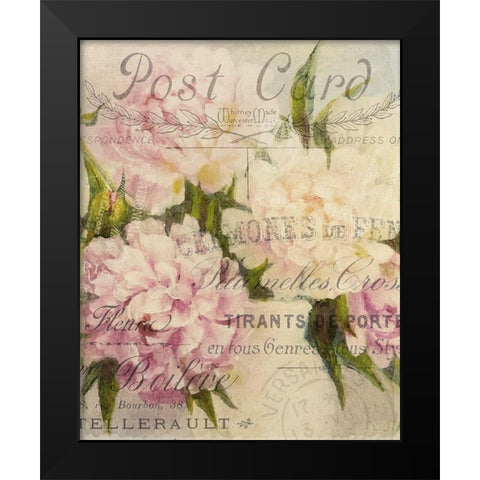 Summer Blooming Series D Black Modern Wood Framed Art Print by Kimberly, Allen