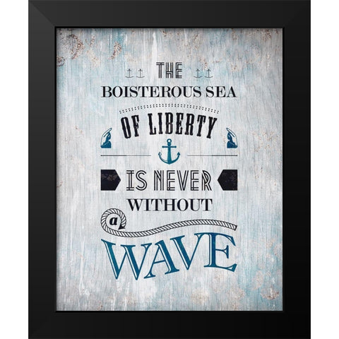 The Sea 3 Black Modern Wood Framed Art Print by Kimberly, Allen