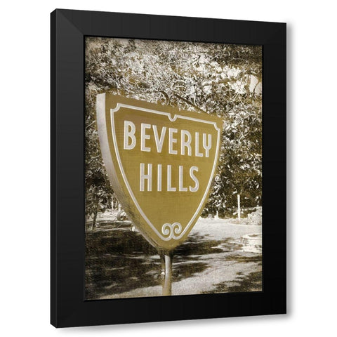 Beverly Hills Black Modern Wood Framed Art Print by Kimberly, Allen