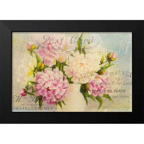 Summer Blooming Black Modern Wood Framed Art Print by Kimberly, Allen