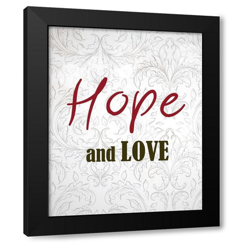 And These Three Things 2 Black Modern Wood Framed Art Print by Kimberly, Allen