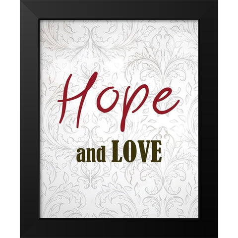 And These Three Things 2 Black Modern Wood Framed Art Print by Kimberly, Allen