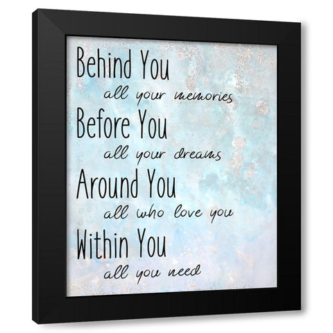 Within You Black Modern Wood Framed Art Print by Kimberly, Allen