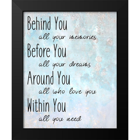 Within You Black Modern Wood Framed Art Print by Kimberly, Allen