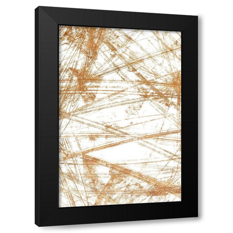 Fractal 1 Black Modern Wood Framed Art Print with Double Matting by Kimberly, Allen