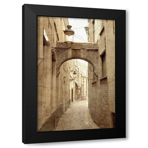 Old World 1 Black Modern Wood Framed Art Print by Kimberly, Allen