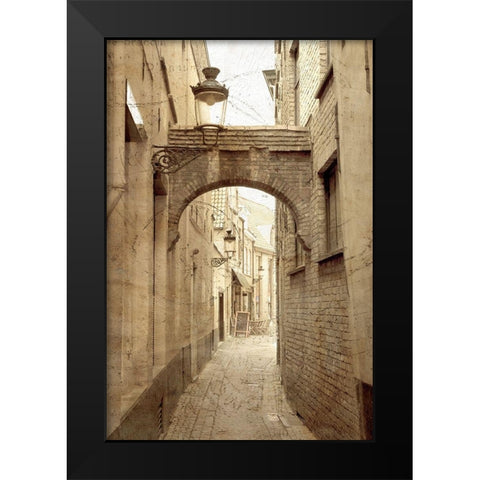 Old World 1 Black Modern Wood Framed Art Print by Kimberly, Allen