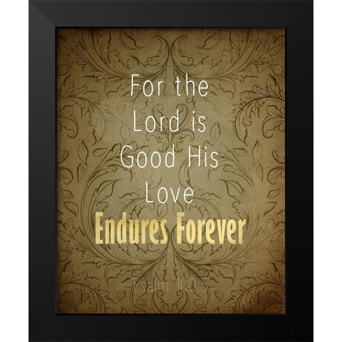 Psalm Cross 2 Black Modern Wood Framed Art Print by Kimberly, Allen