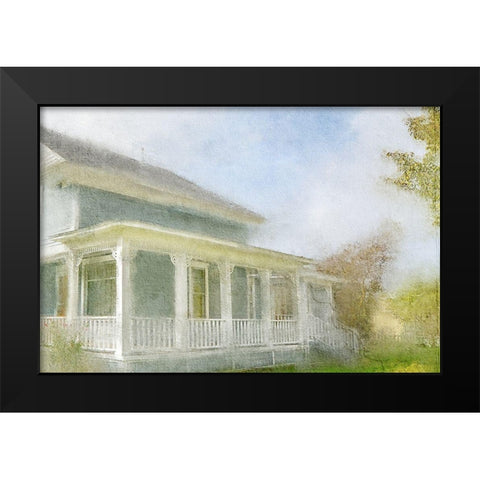 My Happy Place Black Modern Wood Framed Art Print by Kimberly, Allen