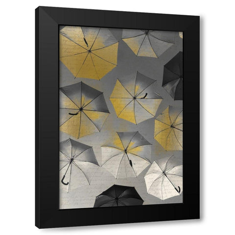 Falling from the Sky Black Modern Wood Framed Art Print by Kimberly, Allen