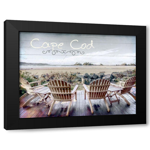 Relax Black Modern Wood Framed Art Print with Double Matting by Kimberly, Allen