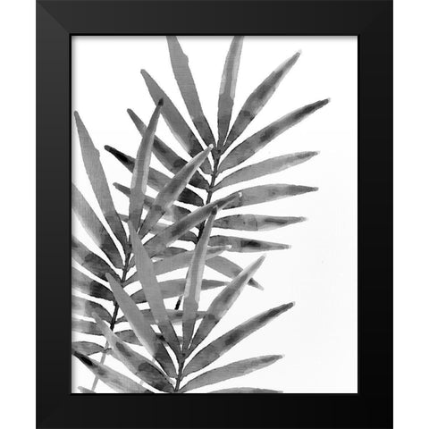 Ferns By Night 1 Black Modern Wood Framed Art Print by Kimberly, Allen
