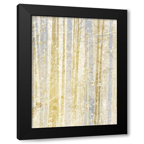 Gilded Forest 3 Black Modern Wood Framed Art Print with Double Matting by Kimberly, Allen