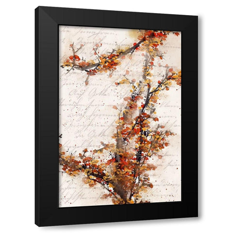 Branches Black Modern Wood Framed Art Print by Kimberly, Allen