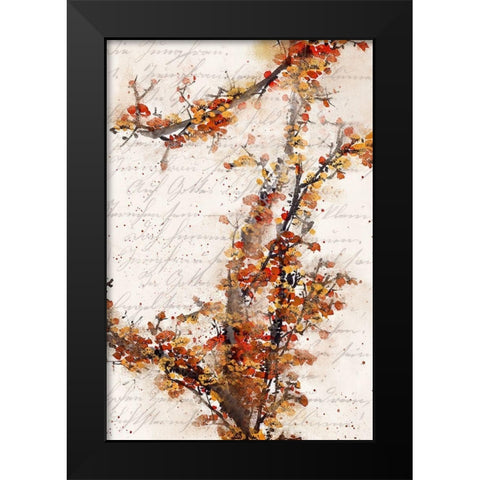 Branches Black Modern Wood Framed Art Print by Kimberly, Allen