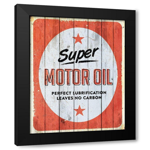Motor Oil Black Modern Wood Framed Art Print with Double Matting by Kimberly, Allen