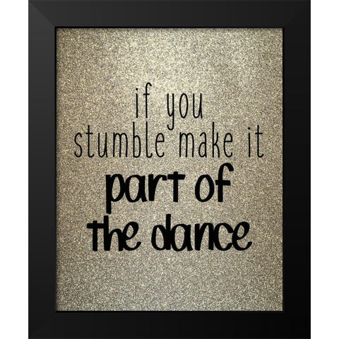 Part of the Dance Black Modern Wood Framed Art Print by Kimberly, Allen