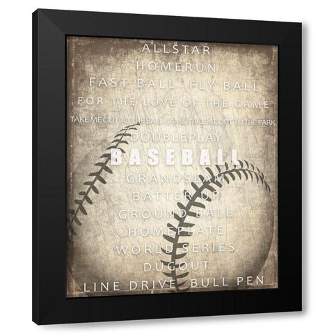 Sports a Way of Life 4 Black Modern Wood Framed Art Print with Double Matting by Kimberly, Allen
