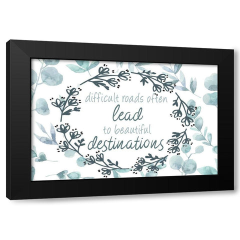 Change 3 Black Modern Wood Framed Art Print with Double Matting by Kimberly, Allen