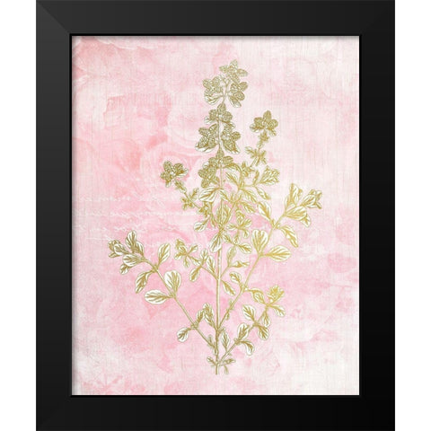 Botanical Pink 2 Black Modern Wood Framed Art Print by Kimberly, Allen