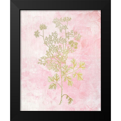 Botanical Pink 3 Black Modern Wood Framed Art Print by Kimberly, Allen