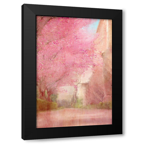 Pink Pathway Black Modern Wood Framed Art Print by Kimberly, Allen