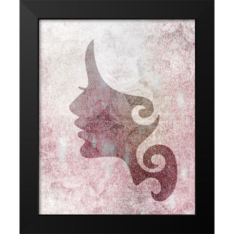 Silhouette 2 Black Modern Wood Framed Art Print by Kimberly, Allen