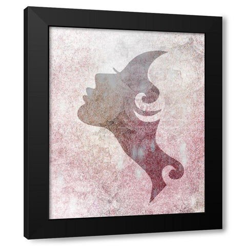 Silhouette 3 Black Modern Wood Framed Art Print with Double Matting by Kimberly, Allen